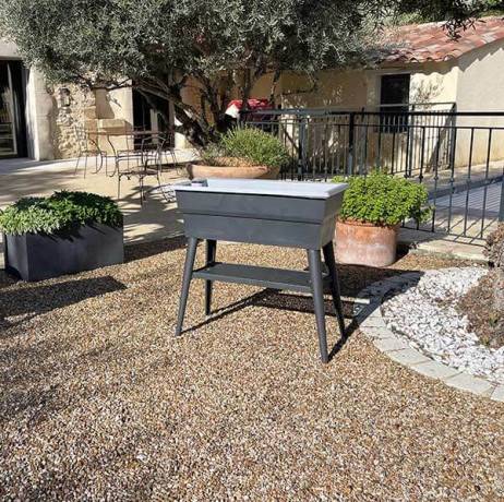 Mv Industries - Jardinière Calipso maxi 40 litres, Couleur Vert Olive/Vert Amande - Image 9