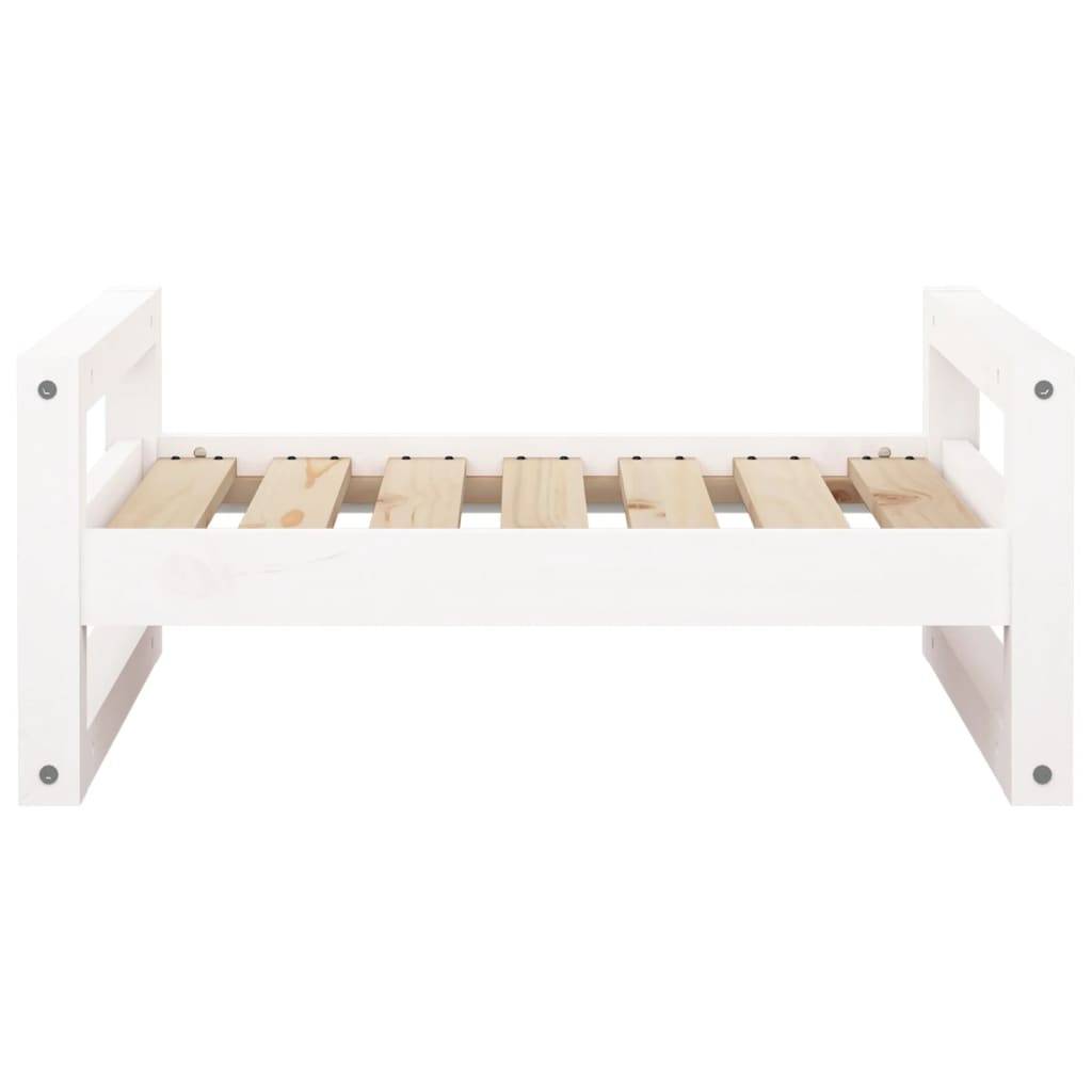 Vidaxl - Lit pour chien Blanc 65,5x50,5x28 cm Bois de pin solide vidaXL 821473 - Image 6