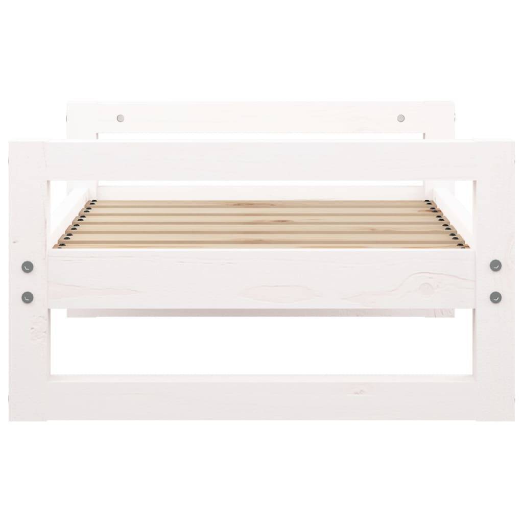 Vidaxl - Lit pour chien Blanc 65,5x50,5x28 cm Bois de pin solide vidaXL 821473 - Image 7