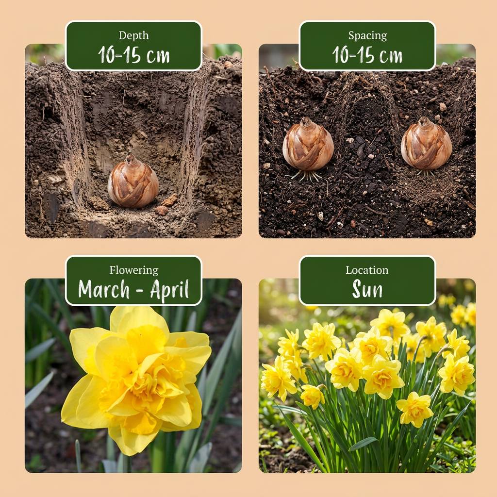 La Green Touch - Narcisse Golden Ducat - 20 bulbes - Image 4