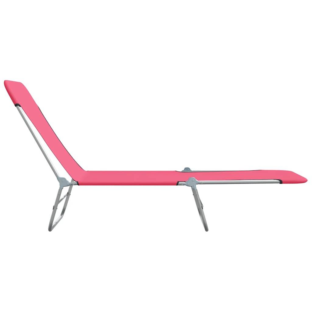 Ensemble 2 Chaises Longues Pliantes Rose – ComfortXL Outdoor Living - Image 4