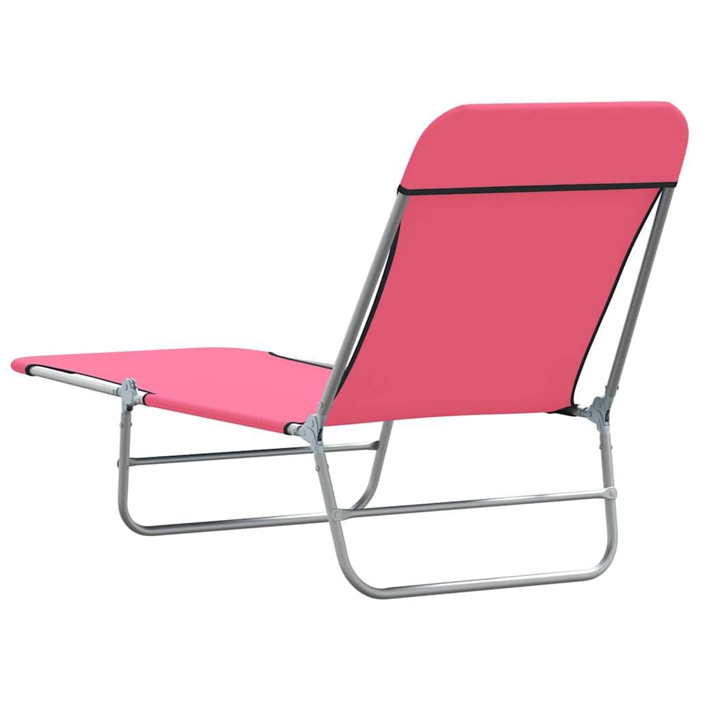 Ensemble 2 Chaises Longues Pliantes Rose – ComfortXL Outdoor Living - Image 5