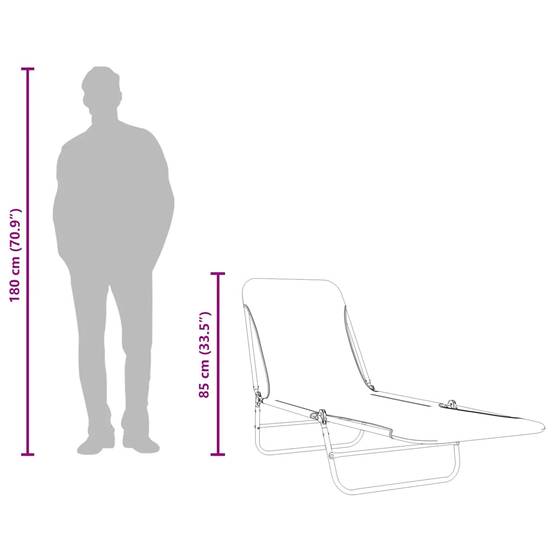 Ensemble 2 Chaises Longues Pliantes Rose – ComfortXL Outdoor Living - Image 10