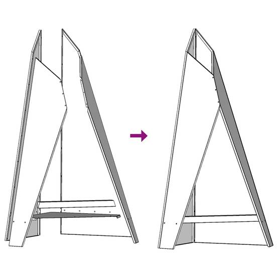 Cheminée de Jardin Verticale en Acier Foyer Extérieur Design Moderne Noir 100 cm – ComfortXL Outdoor Living - Image 7