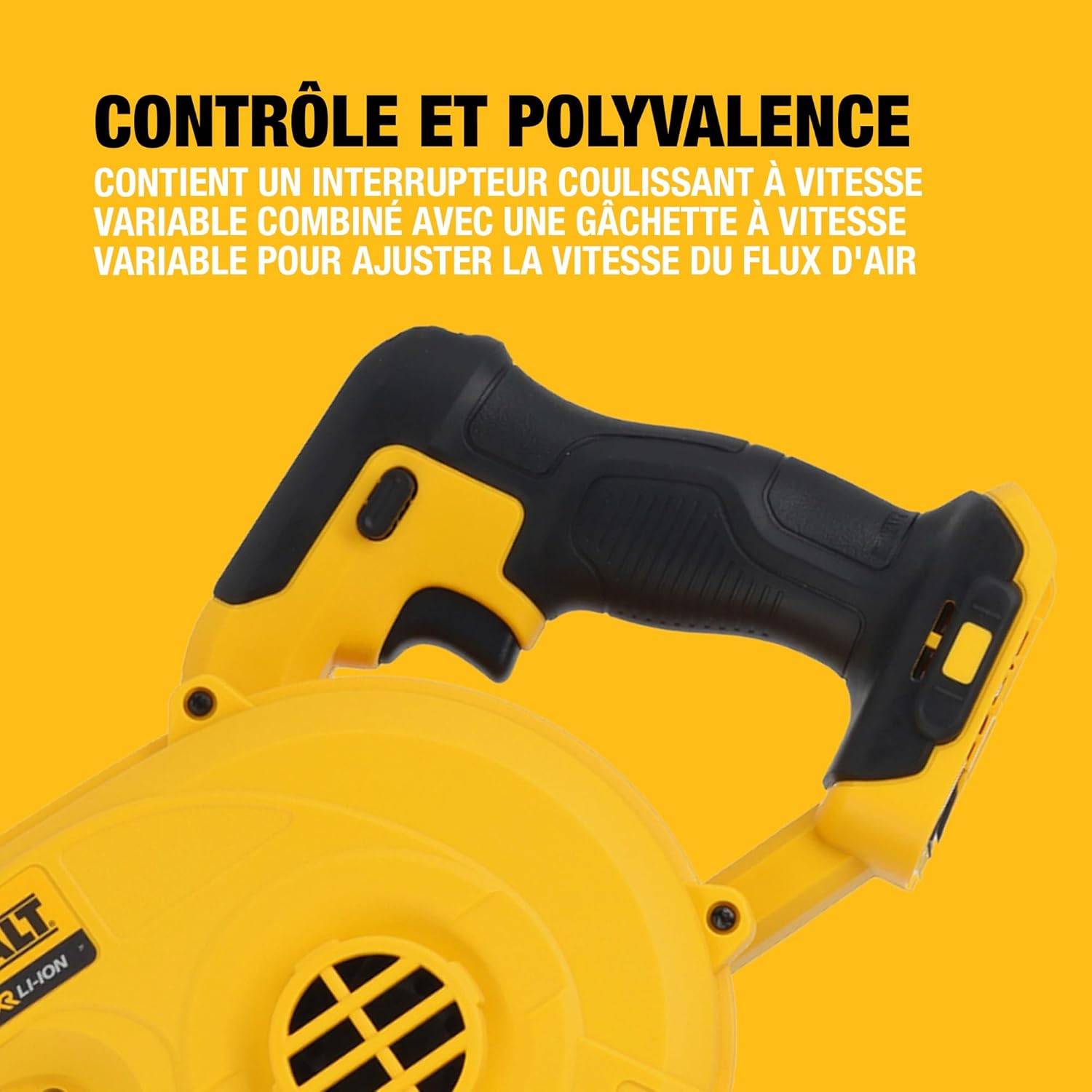 Souffleur compact XR 18 V - Sans batterie ni chargeur - DEWALT - DCV100-XJ - Image 5