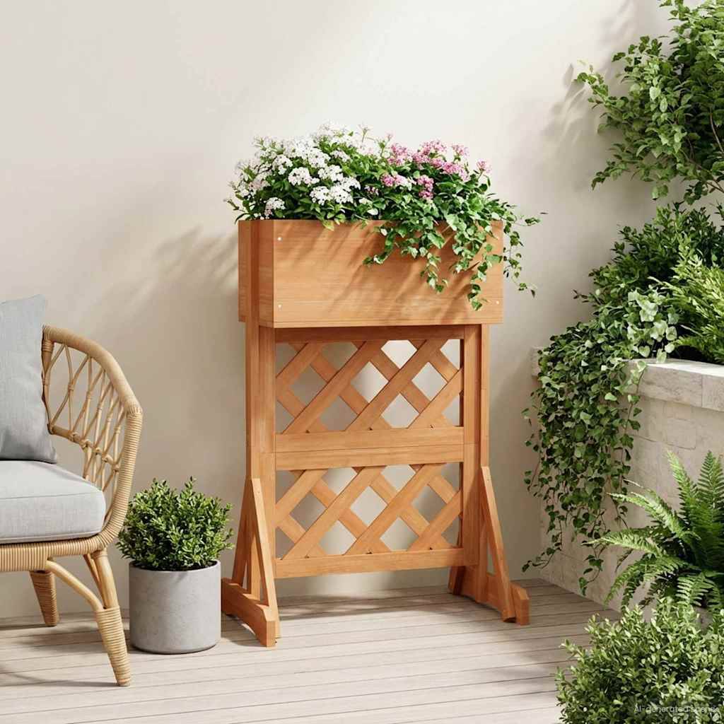 ComfortXL - Treillis Jardin Vertical Bois Sapin Massif Extérieur Plantes Grimpantes 48x30x70.5cm Orange - ComfortXL Outdoor Living - Image 4
