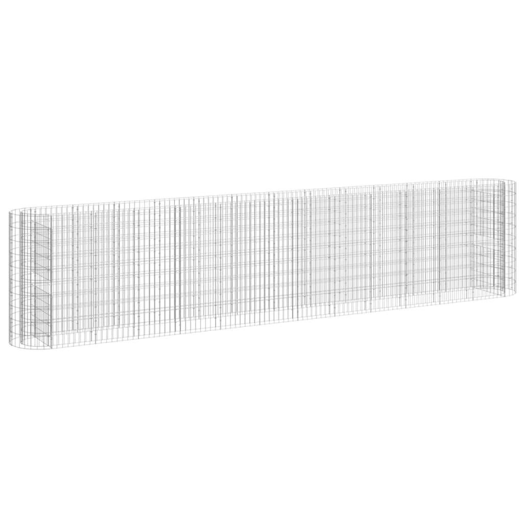 Vidaxl - Lit surélevé à gabion Fer galvanisé 470x50x100 cm vidaXL 152037 - Image 2
