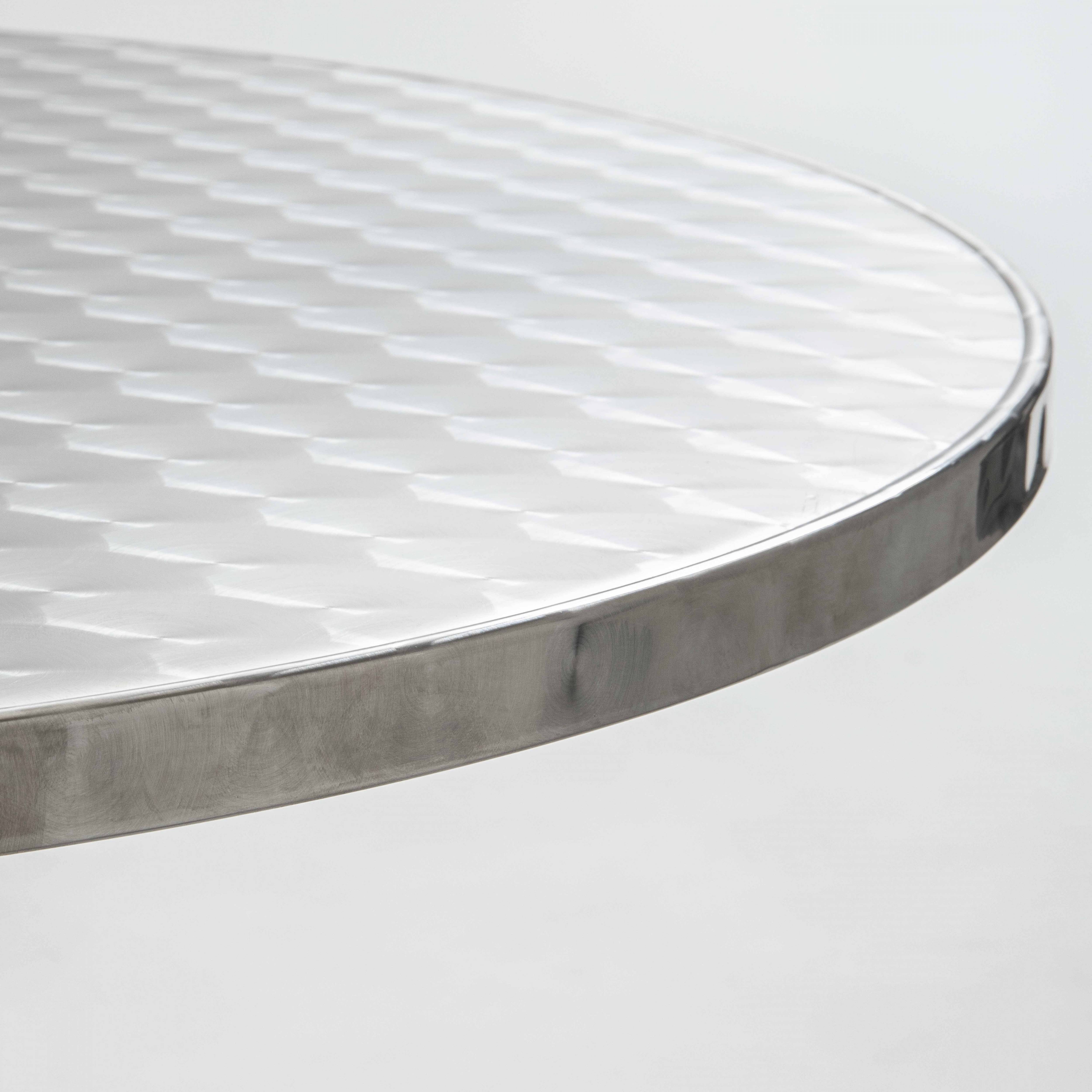 Oviala - Table de jardin ronde en aluminium et 2 fauteuils Brixton - Oviala - Image 3