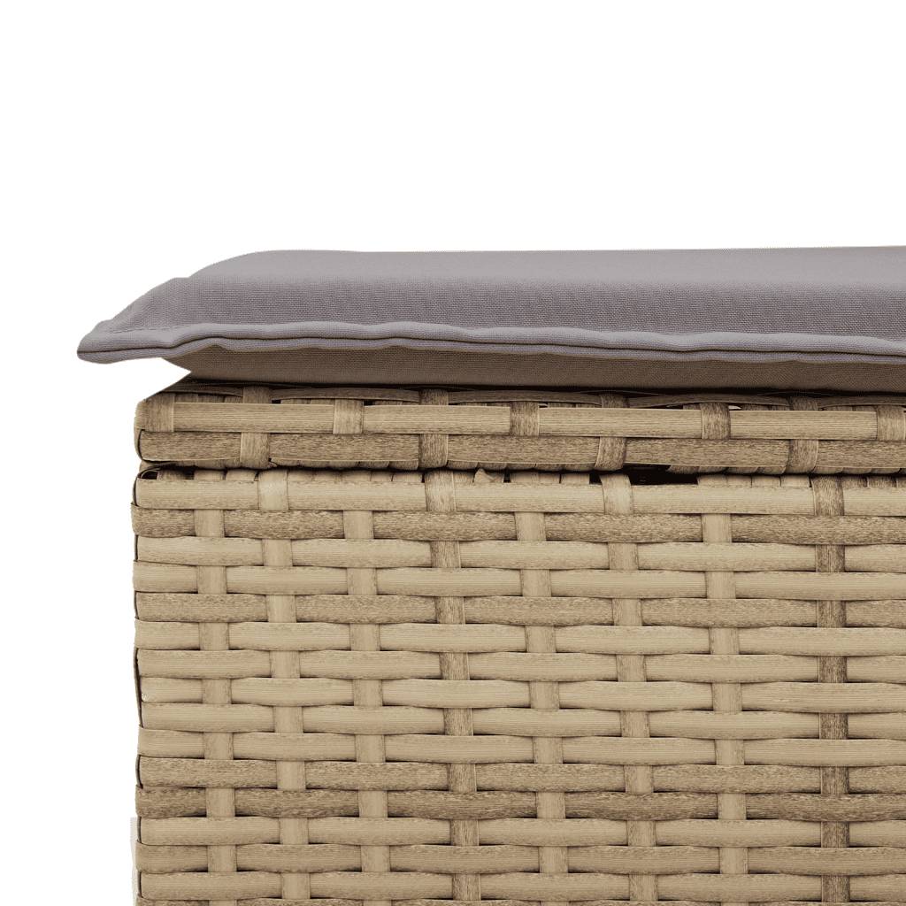 Vidaxl - Salon de jardin avec coussins 5 pcs beige résine tressée vidaXL 3249188 - Image 8
