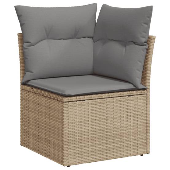 Vidaxl - Salon de jardin avec coussins 5 pcs beige résine tressée vidaXL 3249188 - Image 5