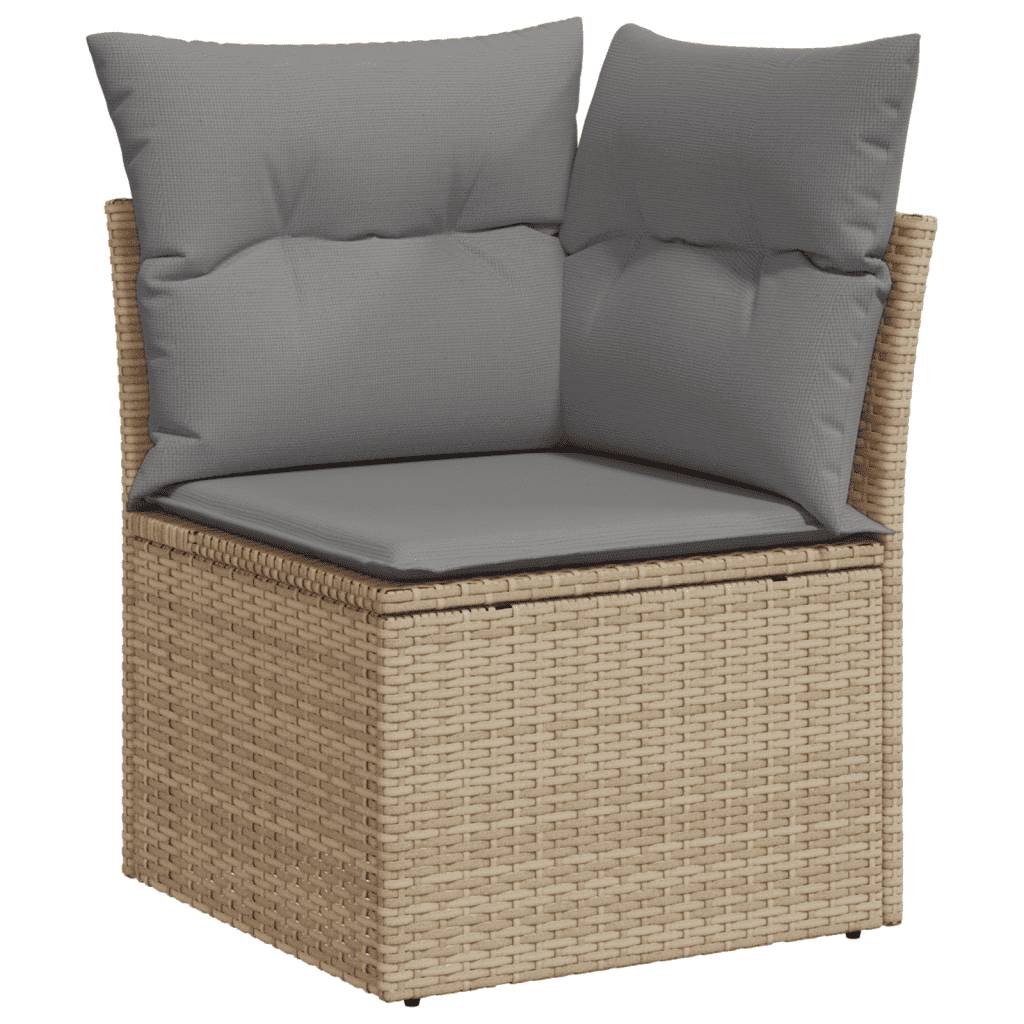 Vidaxl - Salon de jardin avec coussins 5 pcs beige résine tressée vidaXL 3249188 - Image 5