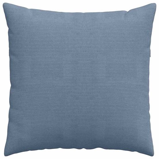 Lot de 2 Coussins de Canapé Velours Côtelé Texturé Housses Amovibles pour Salon et Bureau Bleu 80x80 cm – ComfortXL Outdoor Living - Image 6