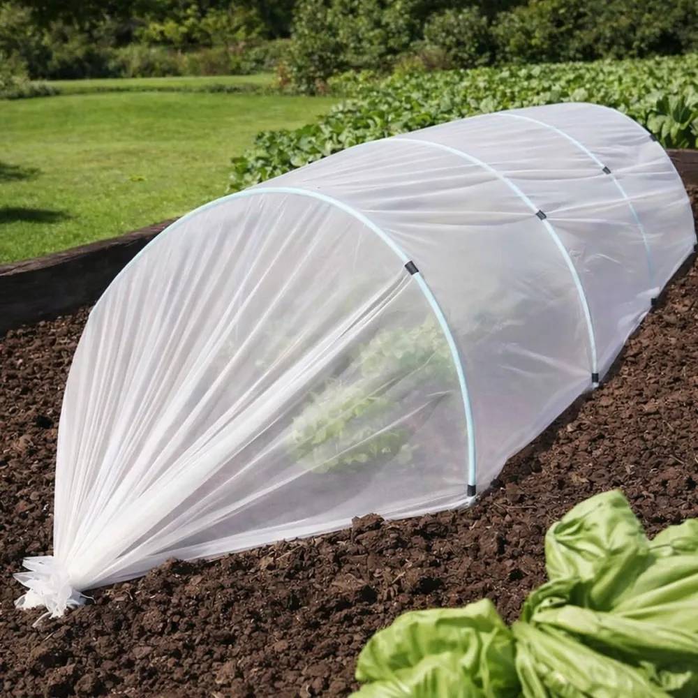 Lot de 4 Voiles de croissance semi-transparent 2,5x10m pour protection des cultures - Image 2