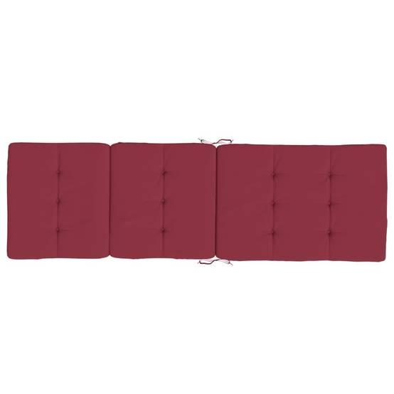 Coussin Bain de soleil | Coussins de chaise longue lot de 2 rouge bordeaux tissu oxford Maison Chic - Image 5