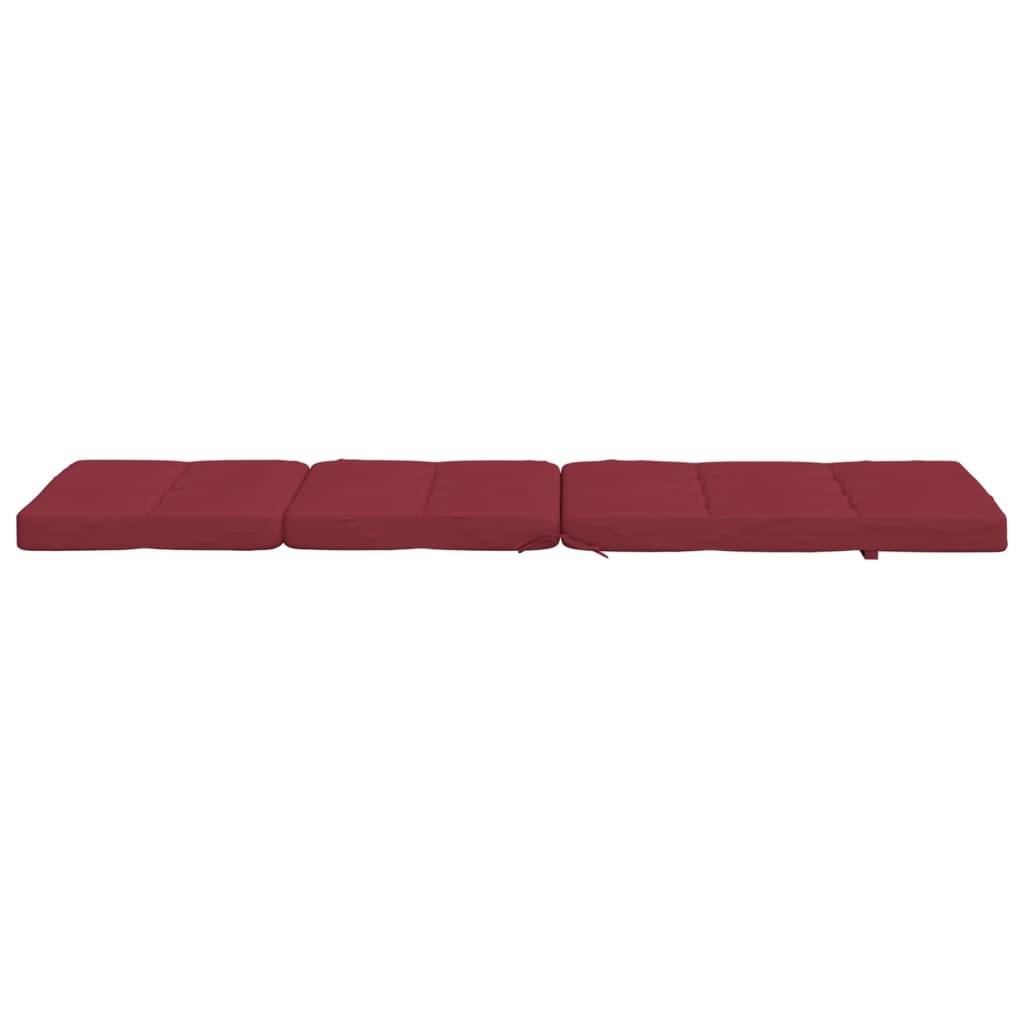Coussin Bain de soleil | Coussins de chaise longue lot de 2 rouge bordeaux tissu oxford Maison Chic - Image 8