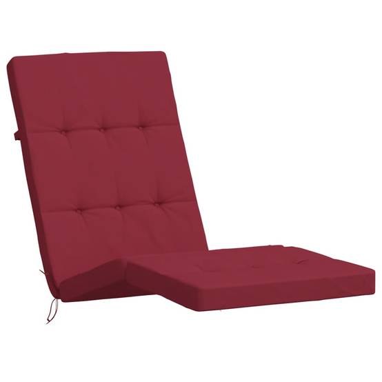 Coussin Bain de soleil | Coussins de chaise longue lot de 2 rouge bordeaux tissu oxford Maison Chic - Image 4