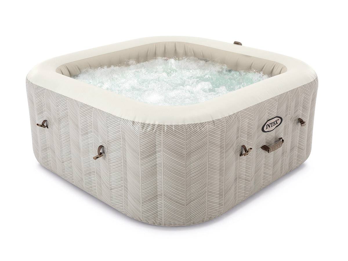 Spa gonflable PureSpa Chevron carré Bulles 4 places - Intex - Image 1