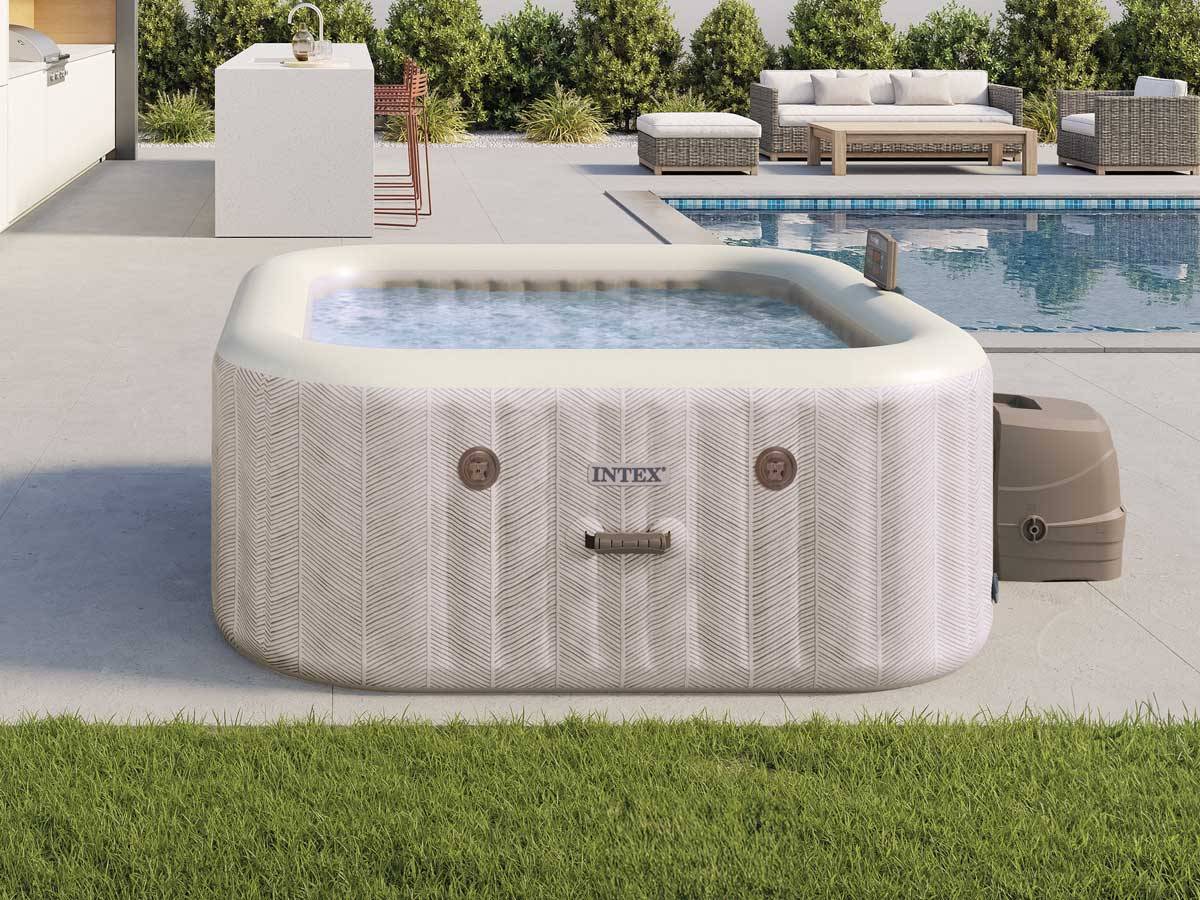 Spa gonflable PureSpa Chevron carré Bulles 4 places - Intex - Image 4
