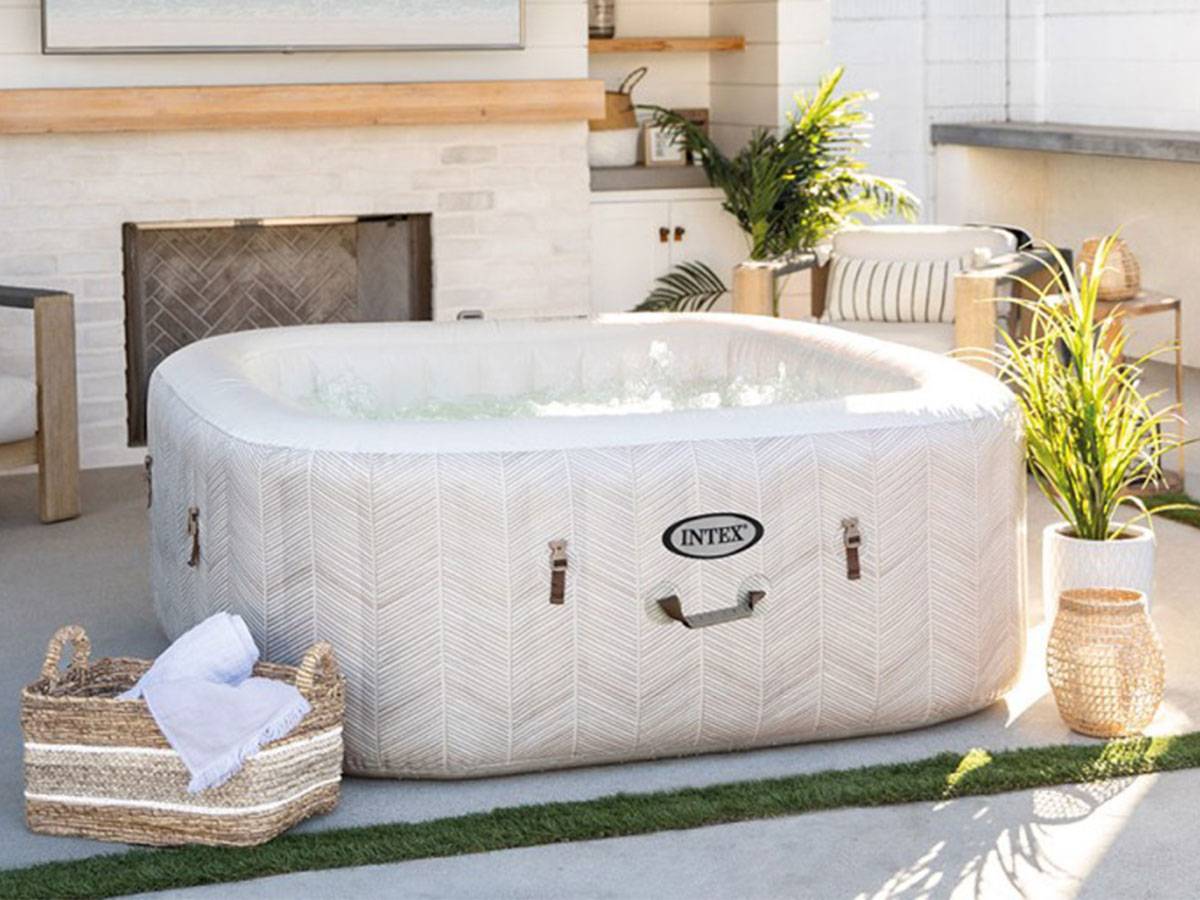 Spa gonflable PureSpa Chevron carré Bulles 4 places - Intex - Image 3