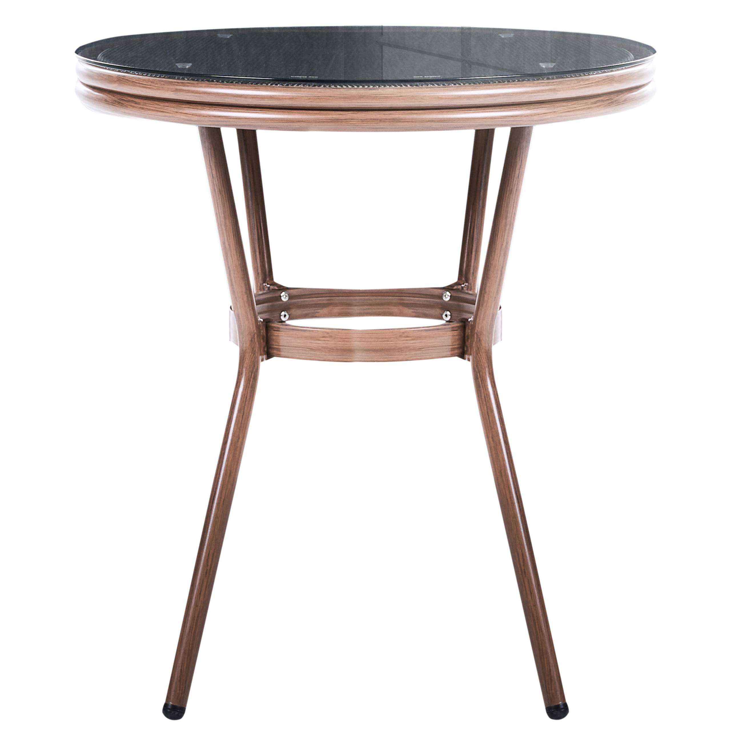 Beliani - Table bistrot Polyrotin Gris RIFREDDO - Beliani - Image 4