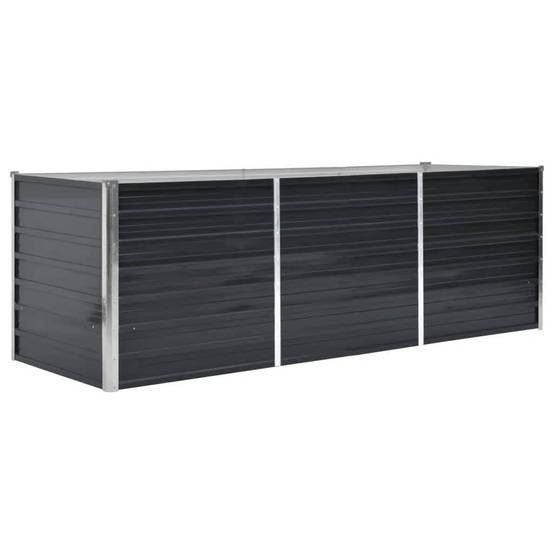 ComfortXL - Grand bac potager Acier Galvanisé rectangulaire Anthracite 240x80x77 cm – ComfortXL Outdoor Living - Image 2