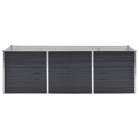 ComfortXL - Grand bac potager Acier Galvanisé rectangulaire Anthracite 240x80x77 cm – ComfortXL Outdoor Living - Image 4