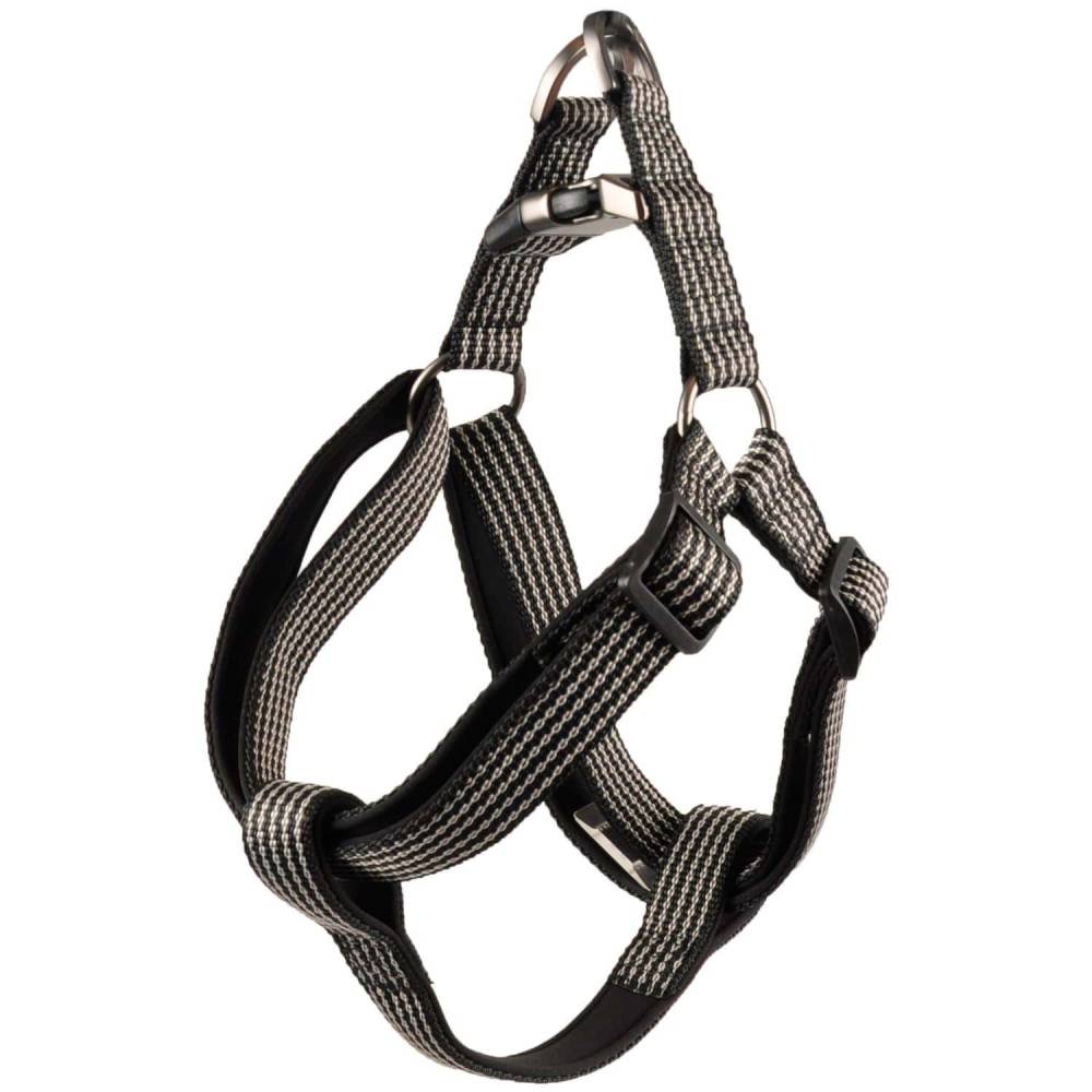 Harnais Jannu L 40-70 cm 25 mm noir pour chien - Image 1