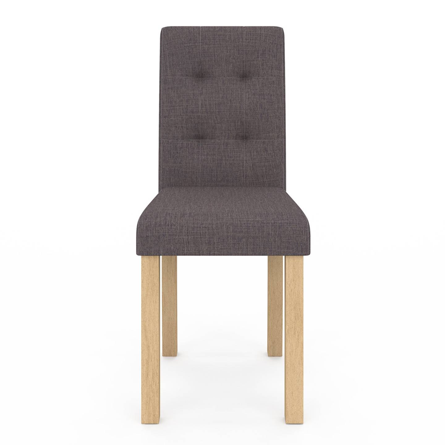 Lot de 4 chaises POLGA capitonnées gris anthracite pour salle à manger - Image 3