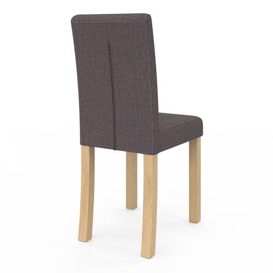 Lot de 4 chaises POLGA capitonnées gris anthracite pour salle à manger - Image 4