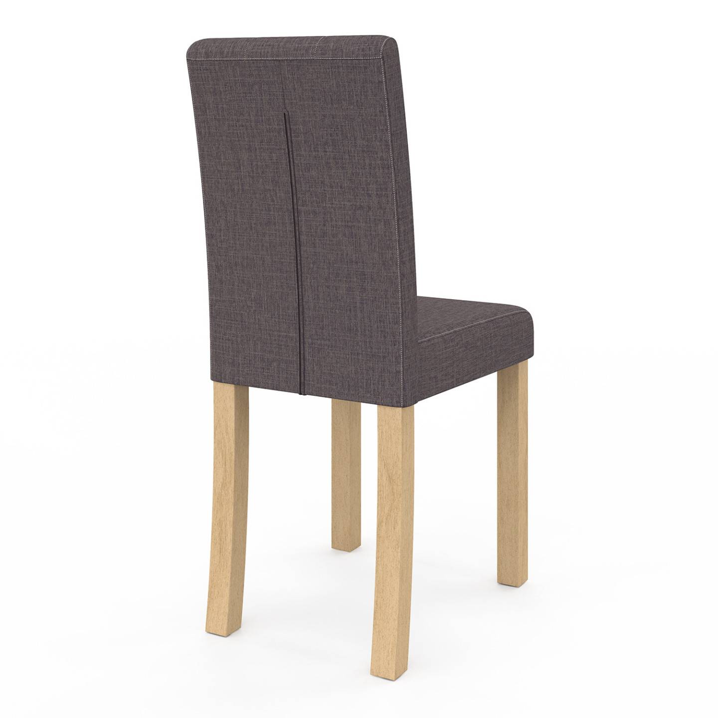 Lot de 4 chaises POLGA capitonnées gris anthracite pour salle à manger - Image 4