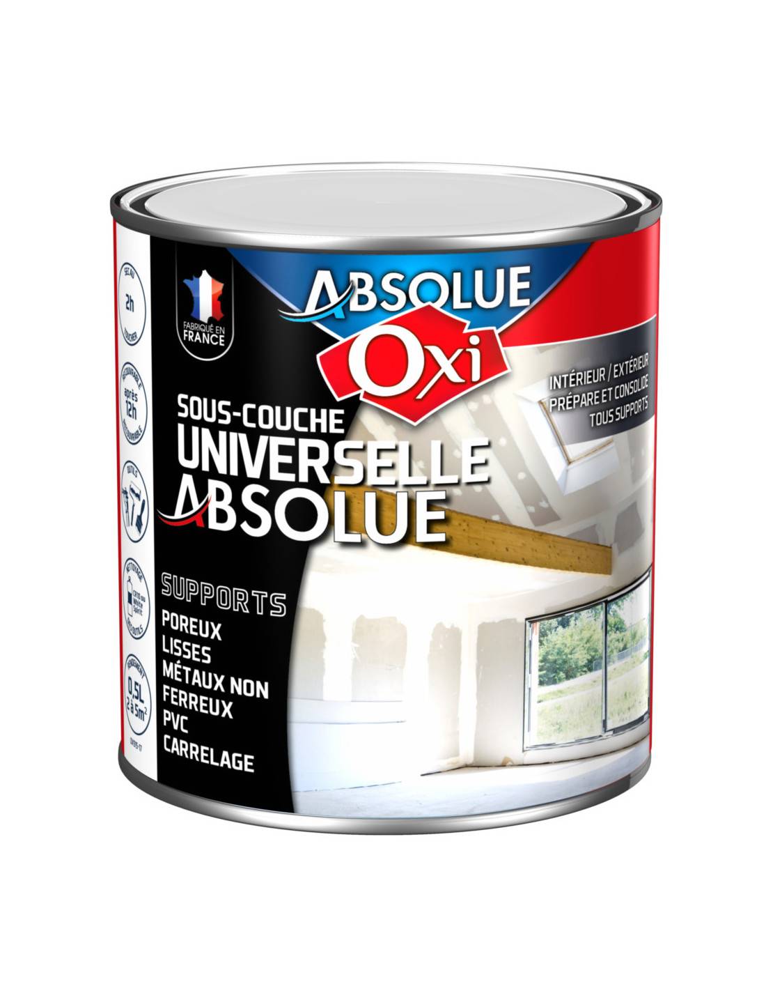 Oxi - Sous-couche Oxi Absol Adhérence Universelle, Séchage Rapide - Oxi