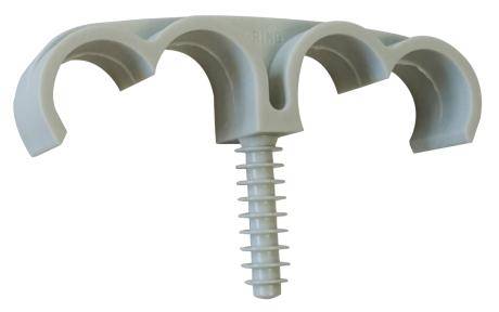 Fixation de gaines et tubes ING FIXATION Fix-ring Quadruple - Ø 25 mm - Boîte de 50 - A302600 - Image 1