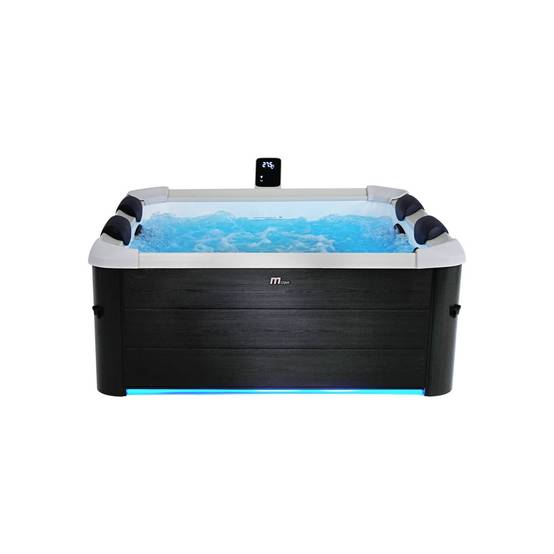 sweeek - Spa rigide 6 places gris avec 4 coussins, bâche, housse thermique et système d’hydromassage – MSpa - Image 2