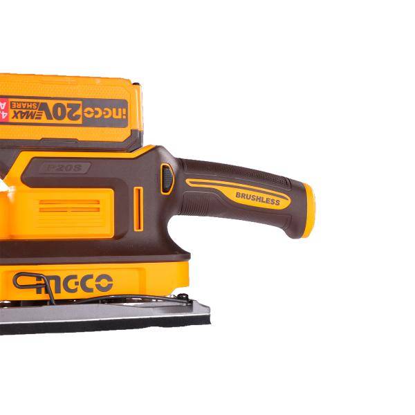 0 - Ponceuse sans fil 90 x 180 mm P20S 20V + 5 abrasifs INGCO - Image 3