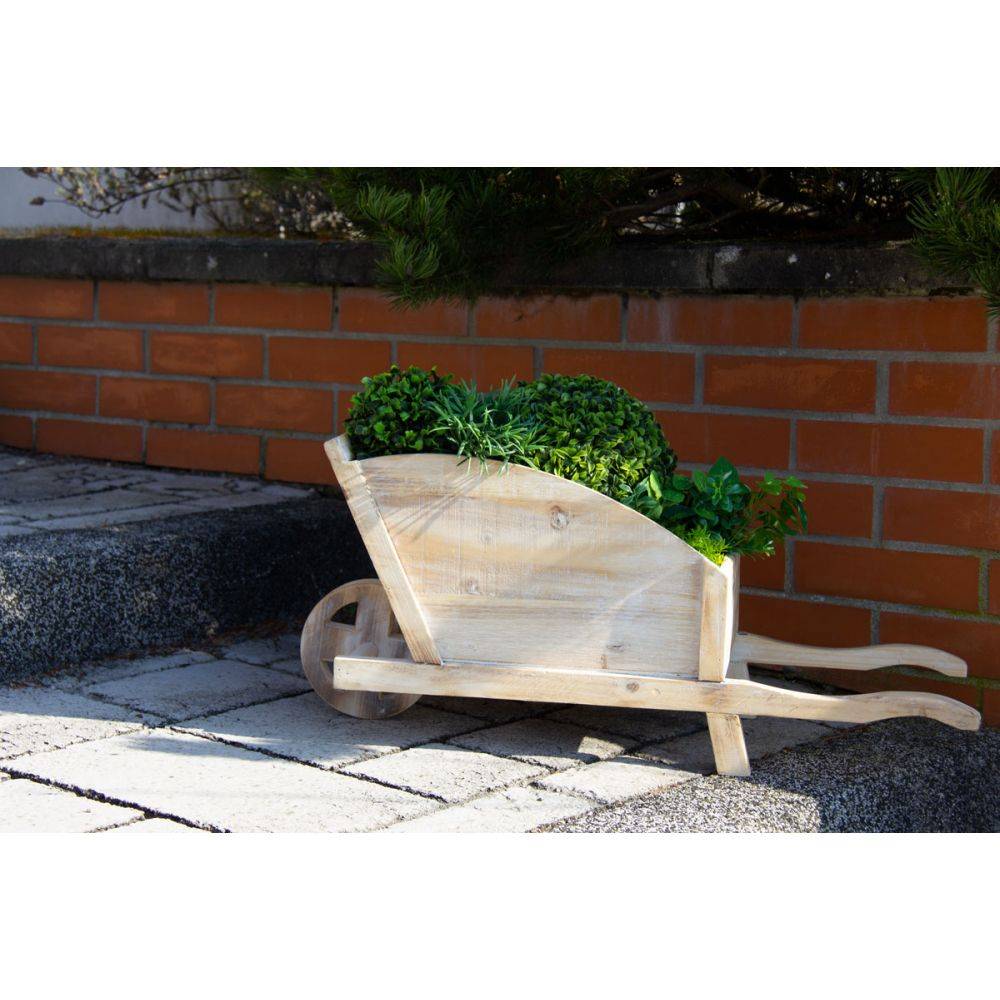 Aubry Gaspard - Jardinière brouette en bois - Image 3