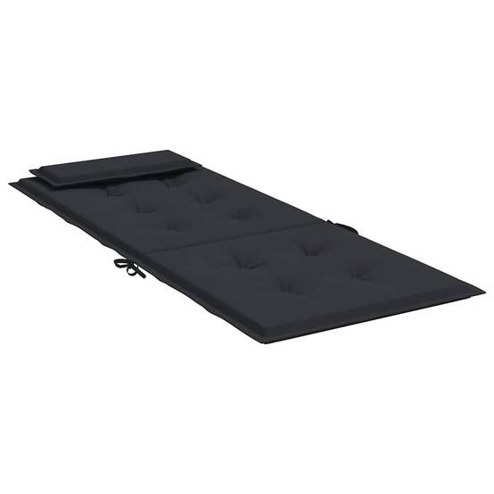 PANGIVO - Lot de 4 coussins de chaise à dossier haut tissu Oxford noir 120 x 50 x 3 cm - PANGIVO - Image 6