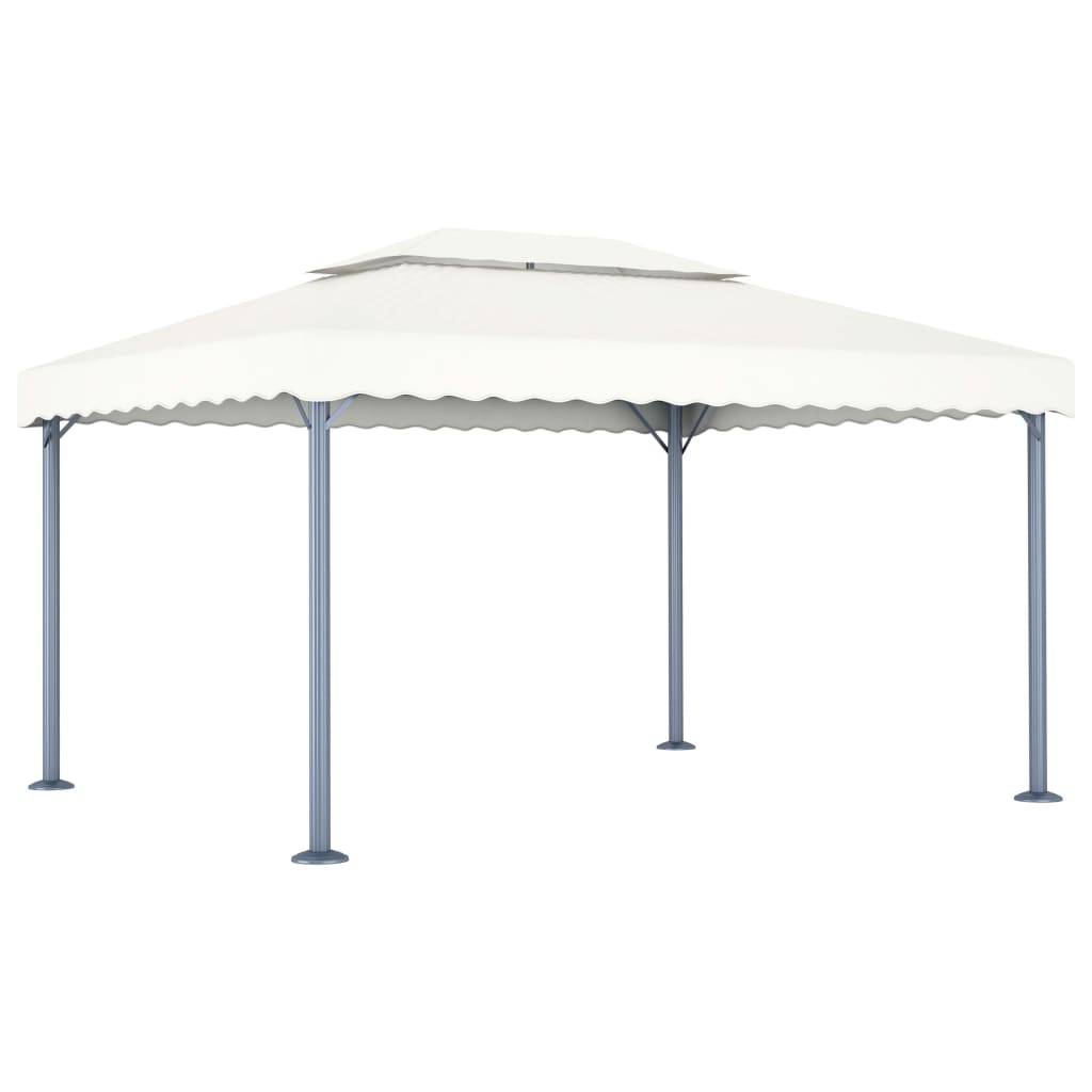 ComfortXL - Tonnelle de Réception Aluminium Double Toit Toile Oxford pour Événement Crème 4x3 m – ComfortXL Outdoor Living - Image 1