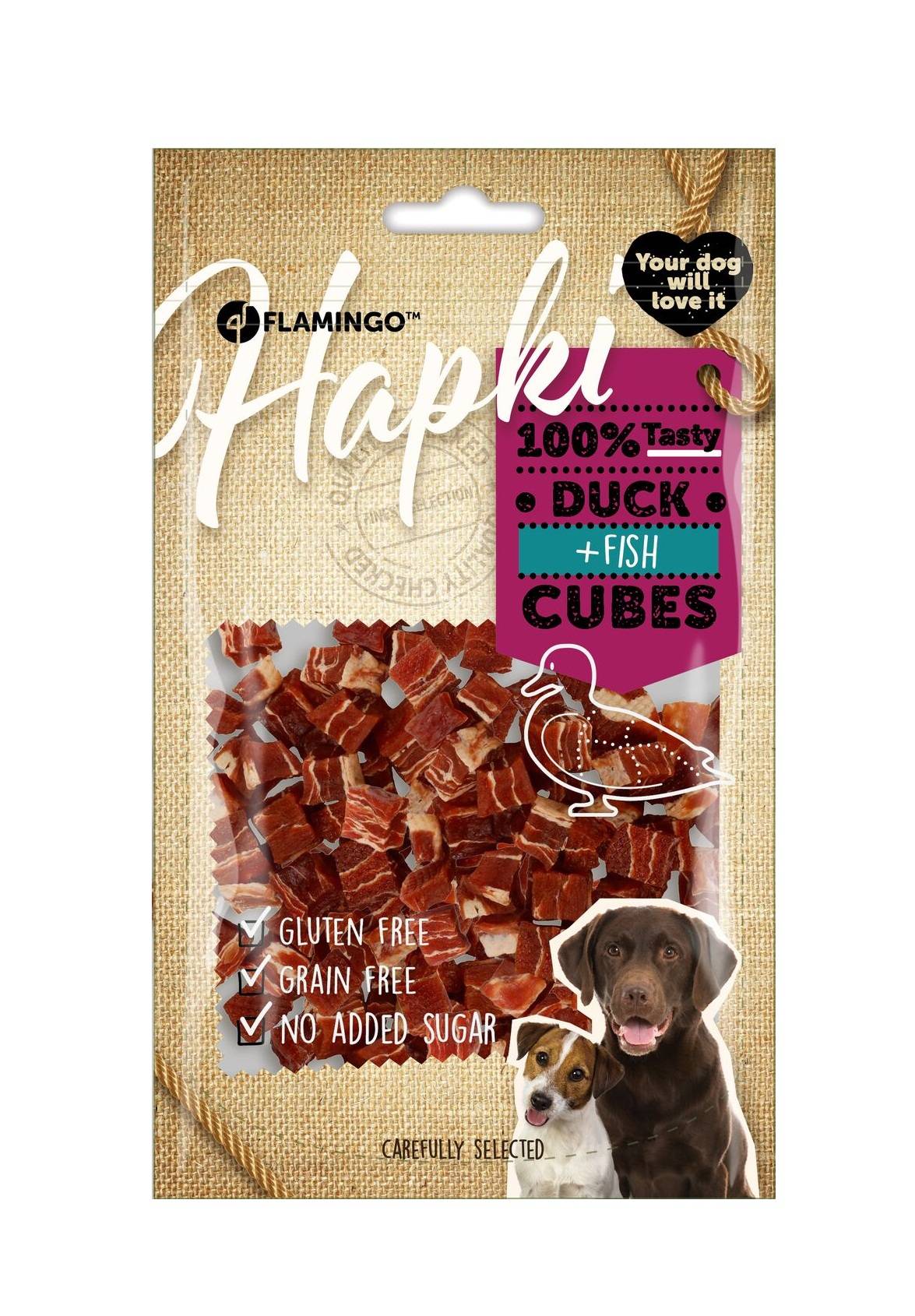 Friandises chien canard & cabillaud petits blocs 85g - Image 2