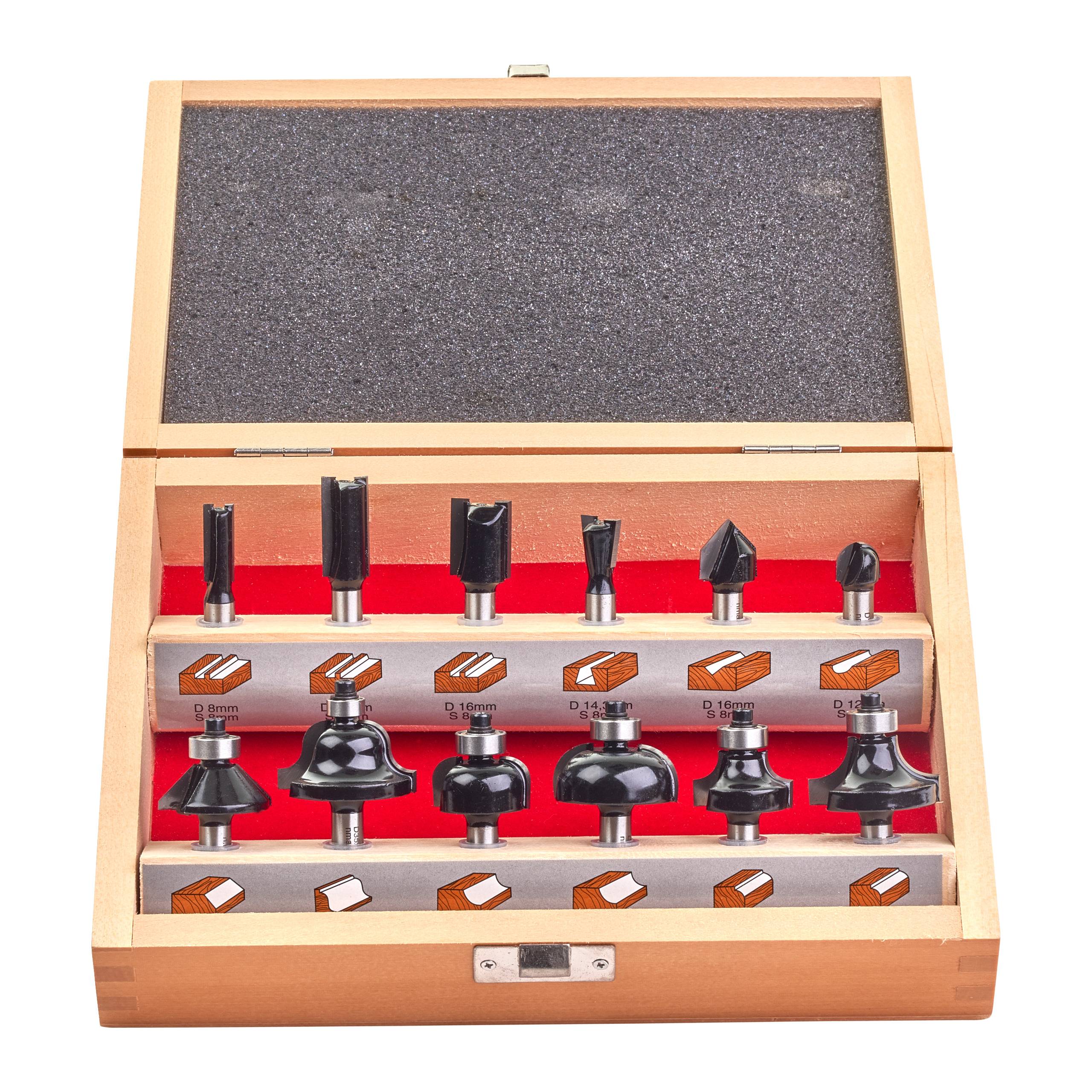 Set 12 meches pour affleureuse m18ftr8 - MILWAUKEE - 4932451668