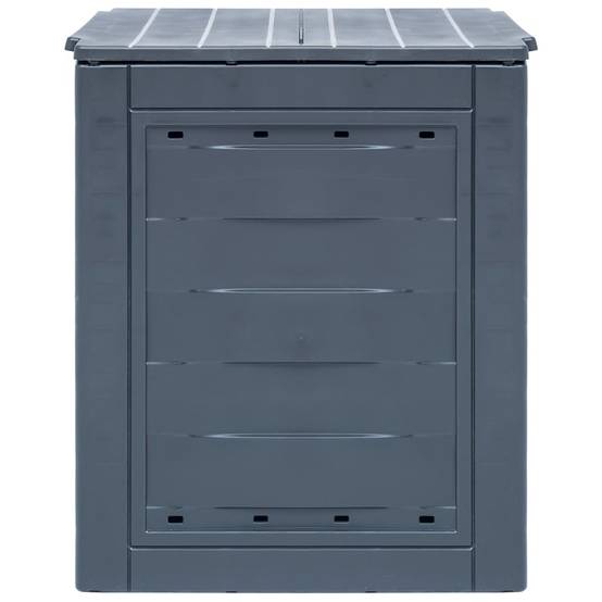 Composteurs de jardin plastique gris 60 x 60 x 73 cm, poids:11.08kg - PANGIVO - Image 3