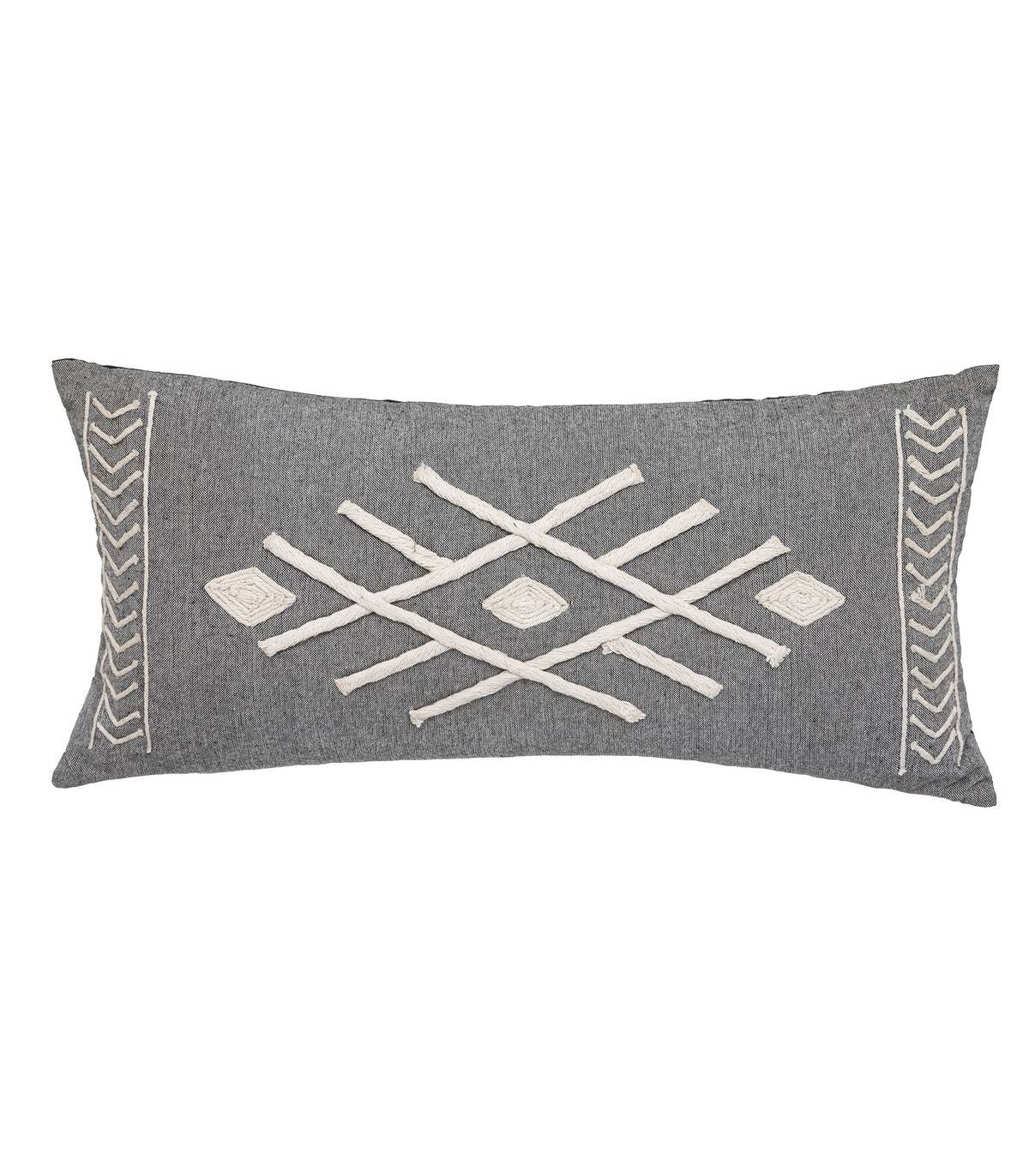 Coussin déhoussable déco loft en coton 25 x 58 cm - Image 1
