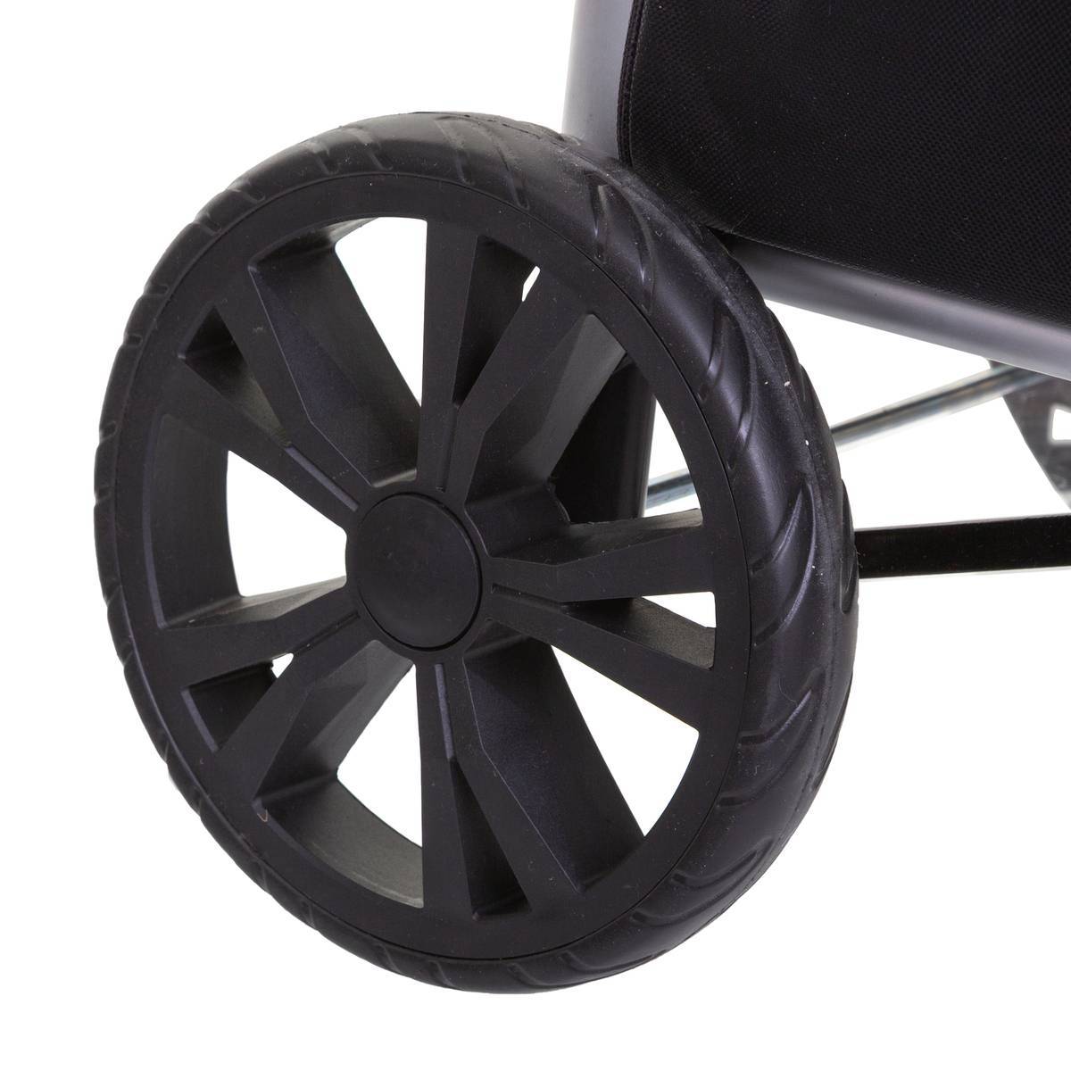 Chariot de course pliable 2 roues "Modern Color" noir - 5five - Image 2