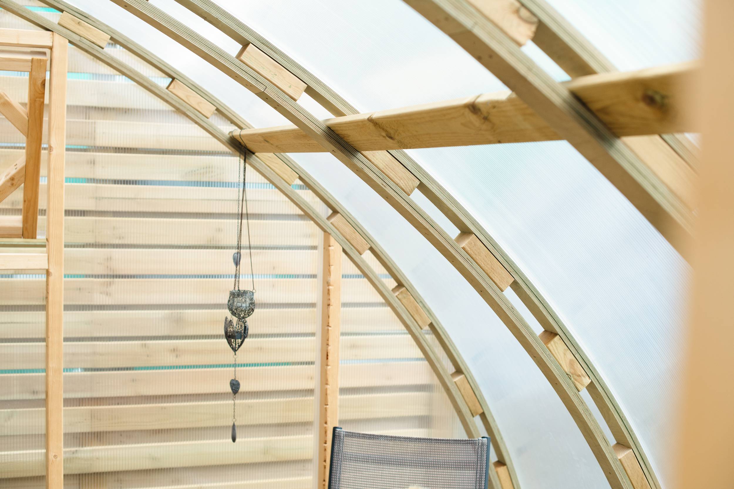 Serre en bois adossée 15m² Norhage Vegg 300 - Polycarbonate 10mm - Image 6