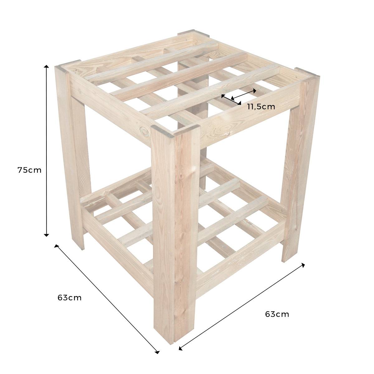 Range outils de jardin en bois - Cémonjardin - Image 5