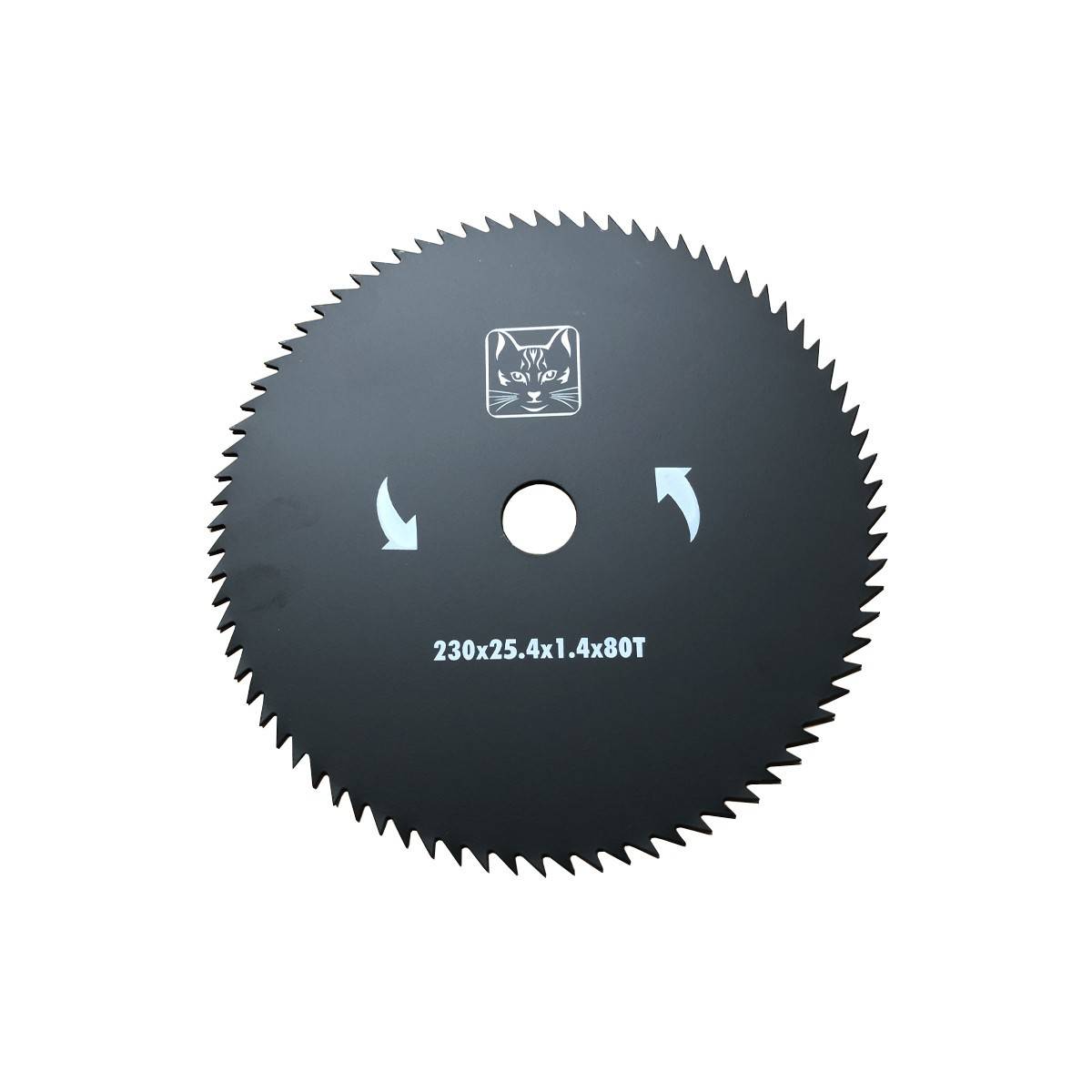Disque pour débroussailleuse 80 dents Ø 230 mm  Alésage Ø25.4mm Acier Carbone GREENCAT
