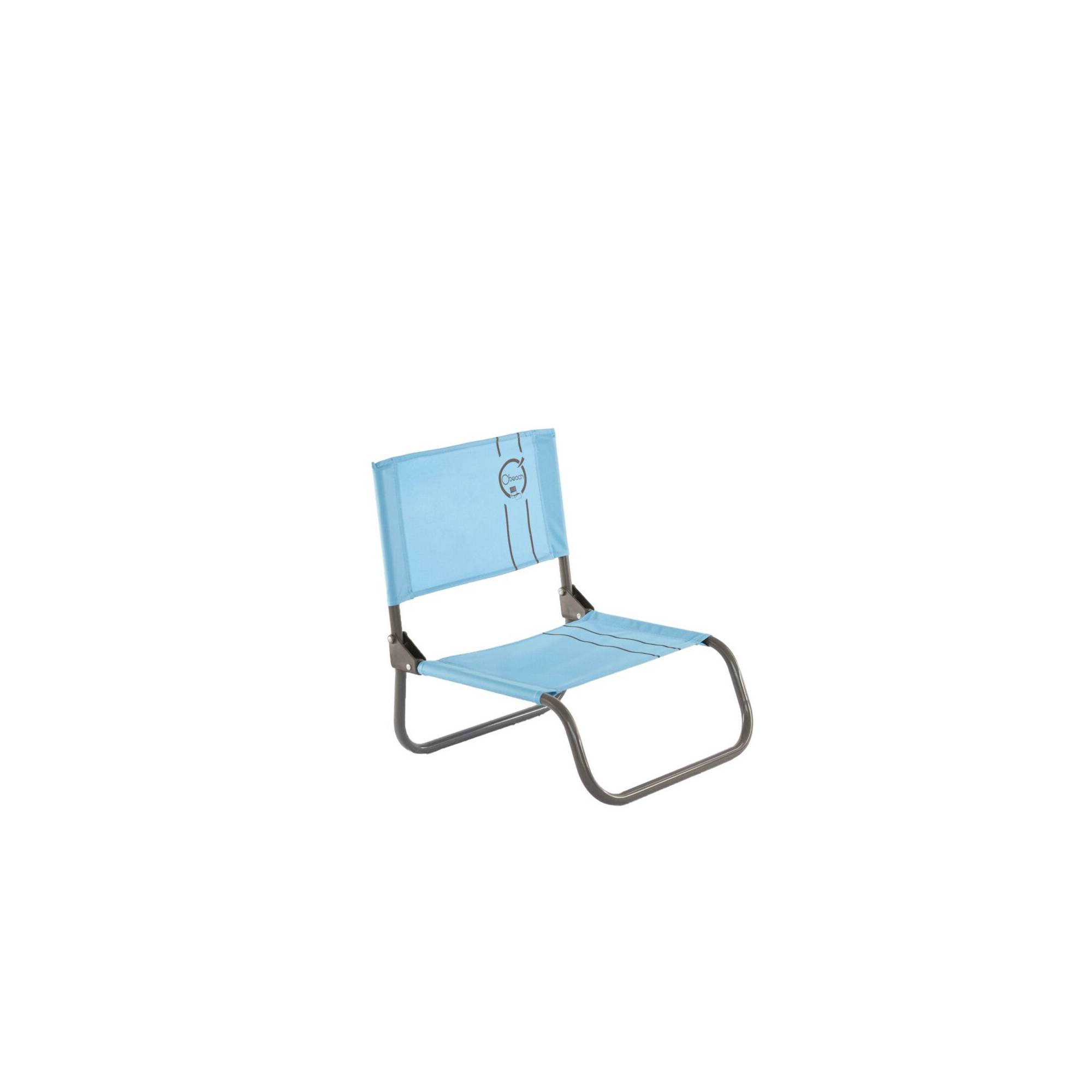 Chaise cale-dos de plage 1 pliure - O'Beach - Dimensions : 40 x 45 x 50 cm - Image 1