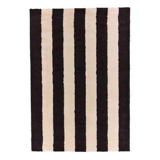 Tapis intérieur rayures noir et blanc 200x280cm - Pablo | sweeek - Image 2