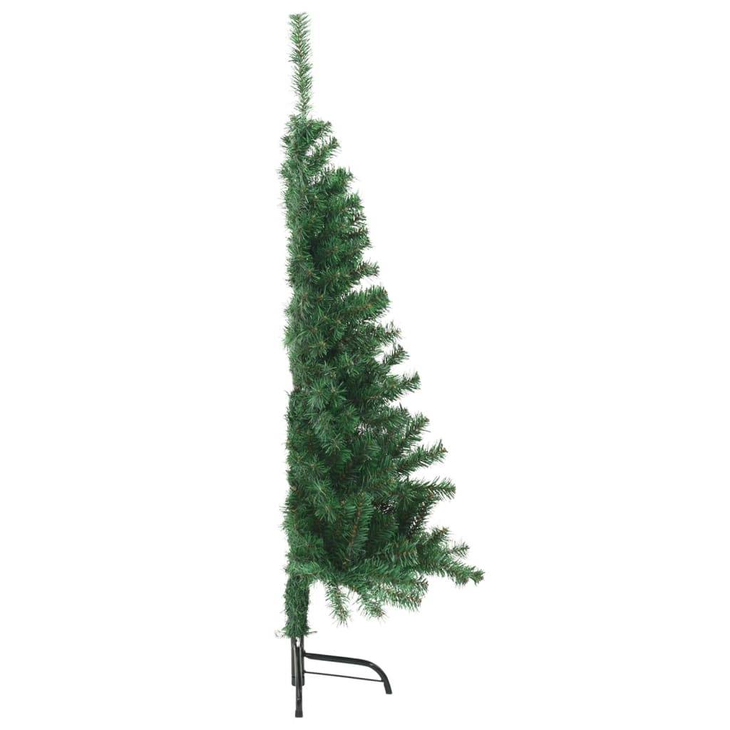 Sapin de Noël | Arbre de Noël artificiel moitié avec support vert 120 cm PVC Maison Chic - Image 4