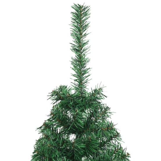 Sapin de Noël | Arbre de Noël artificiel moitié avec support vert 120 cm PVC Maison Chic - Image 5