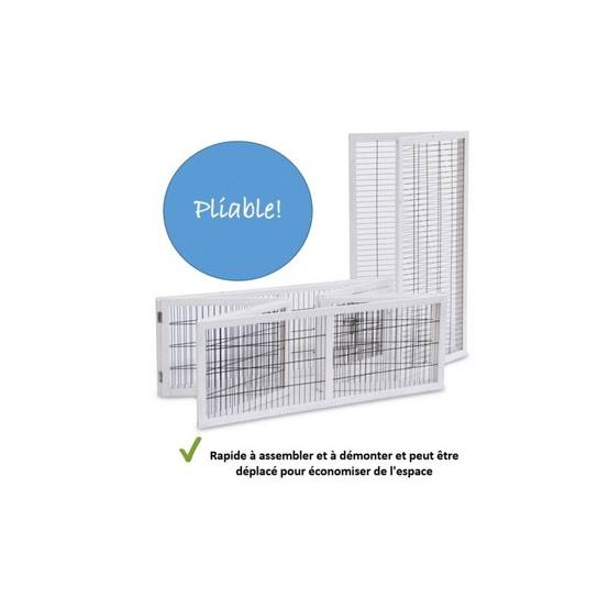 Cage Clapier á lapins Rabbit Run XL extérieur- Cage Mobile -Couleur Blanc 403 - Image 4